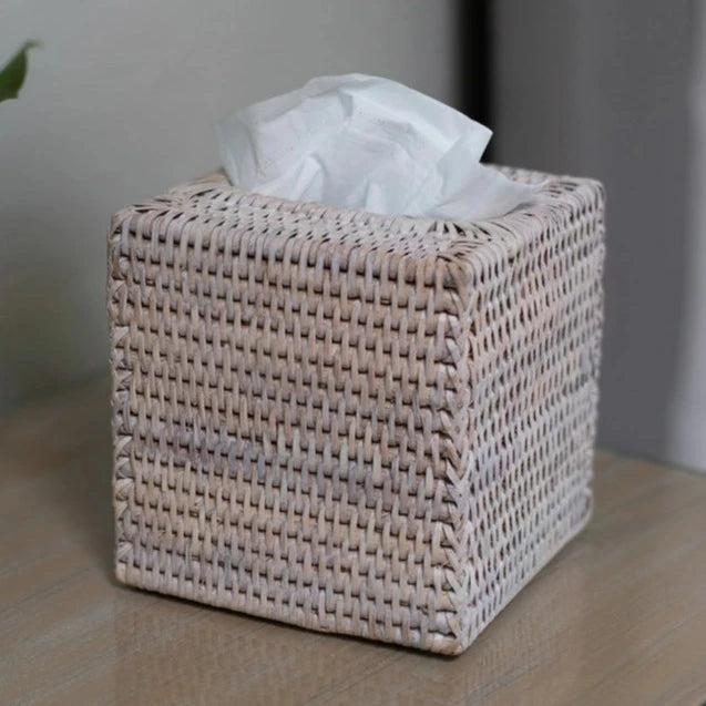 Rattan Tissue Box Cover Collection