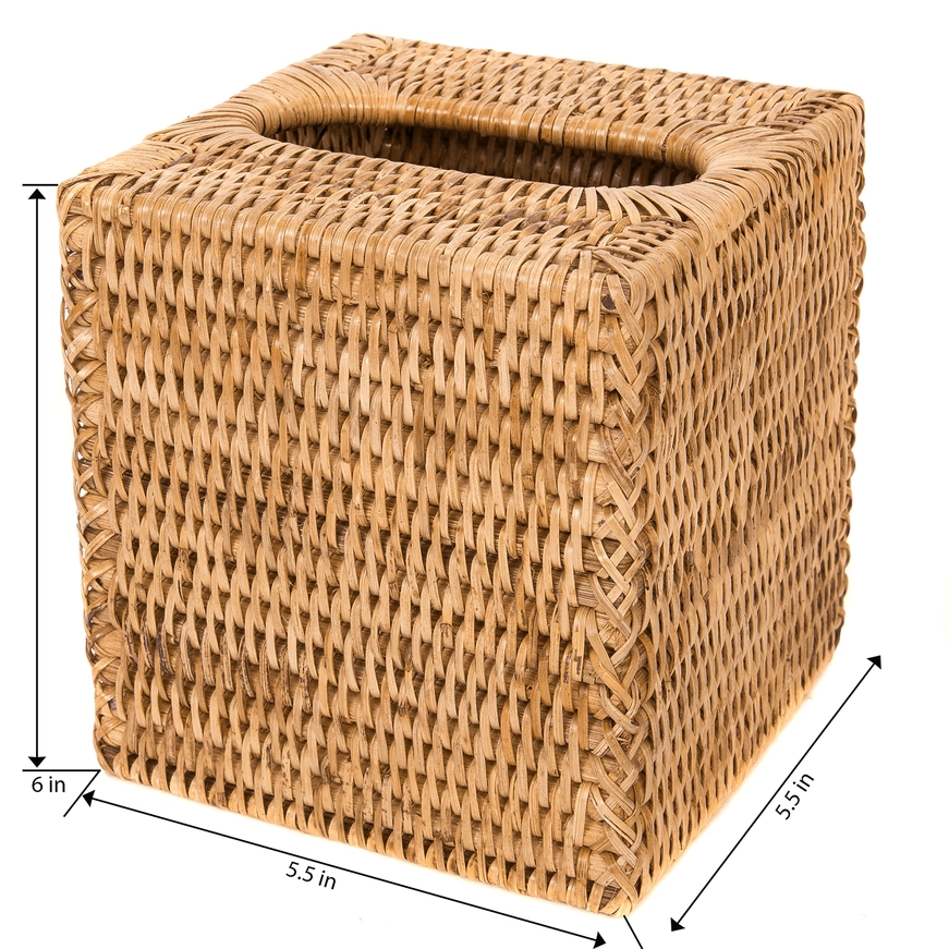 Rattan Tissue Box Cover Collection