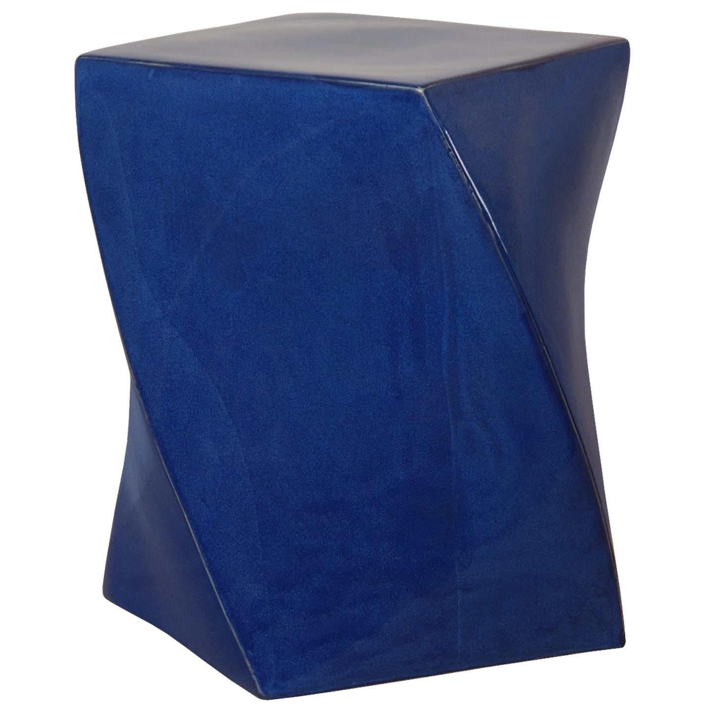 Twist Blue Garden Stool