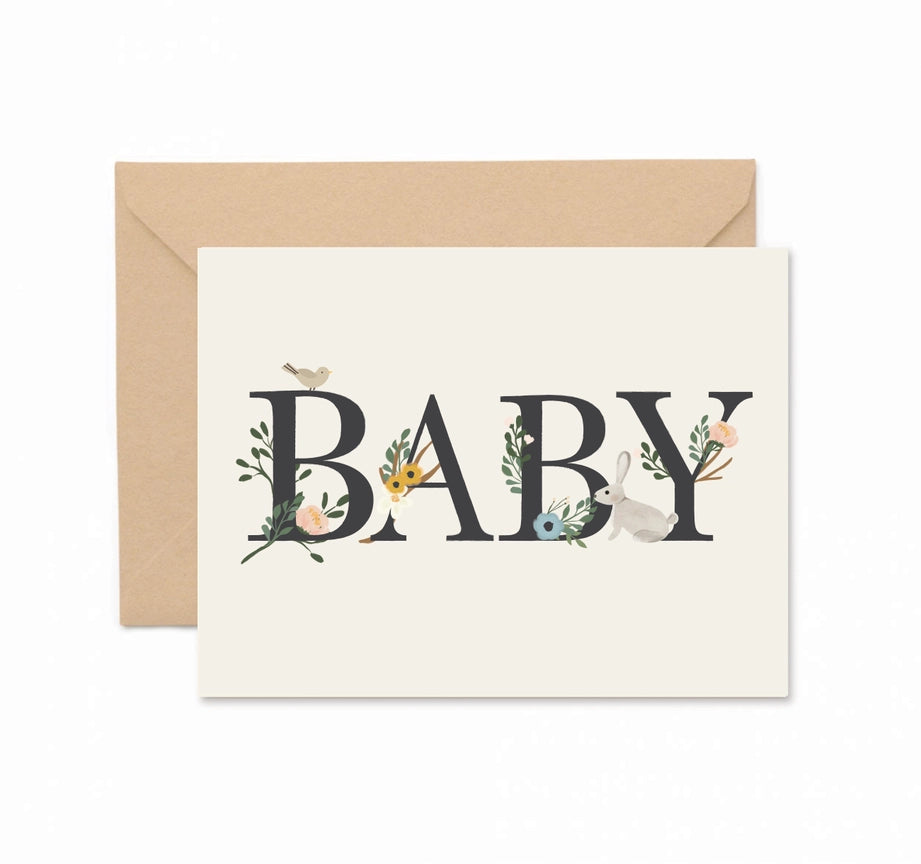 Baby Floral Card