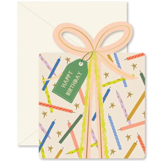Birthday Gift Star Die-Cut Card