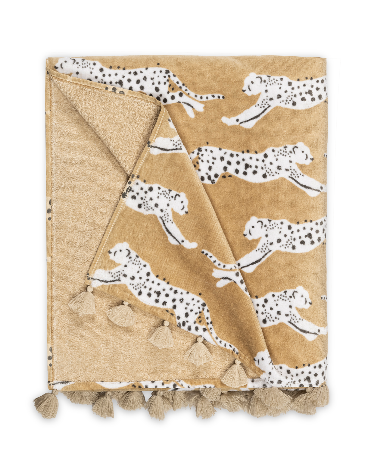 Matouk Leaping Leopard Beach Towel