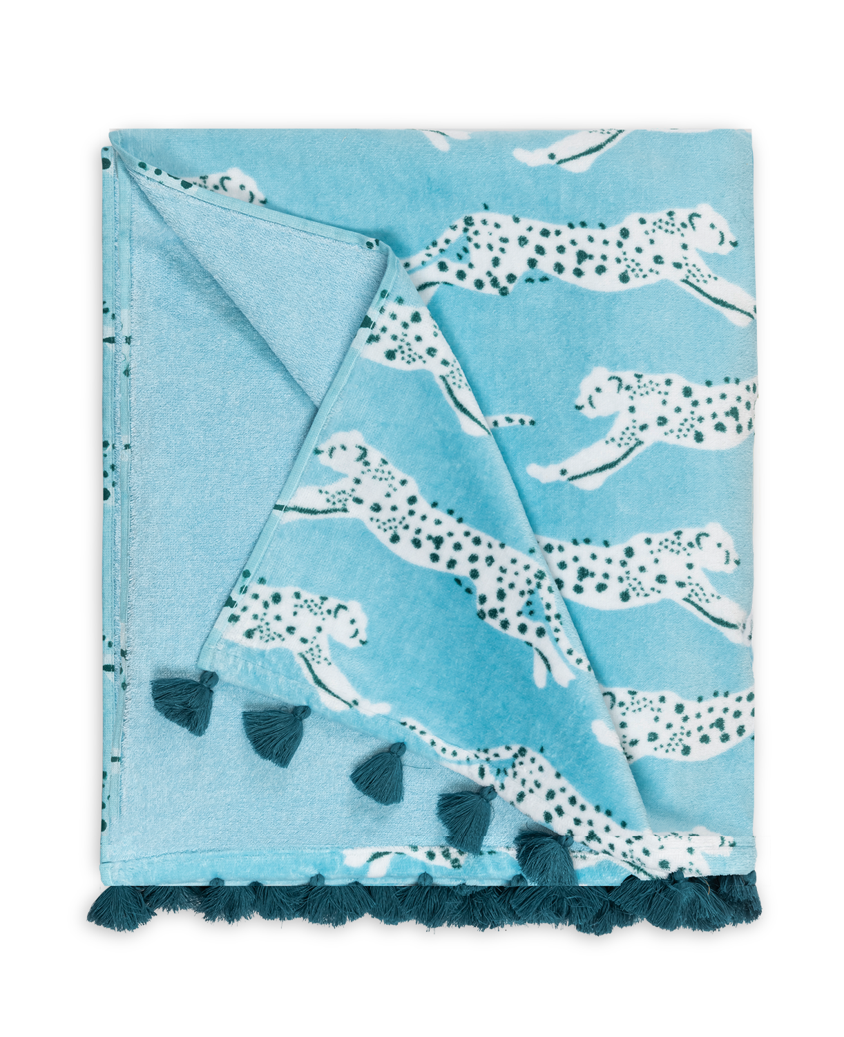 Matouk Leaping Leopard Beach Towel