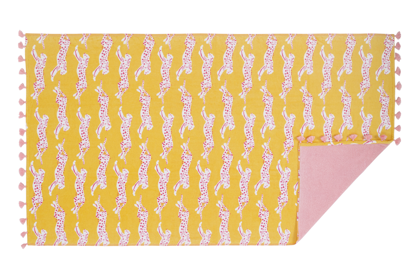 Matouk Leaping Leopard Beach Towel
