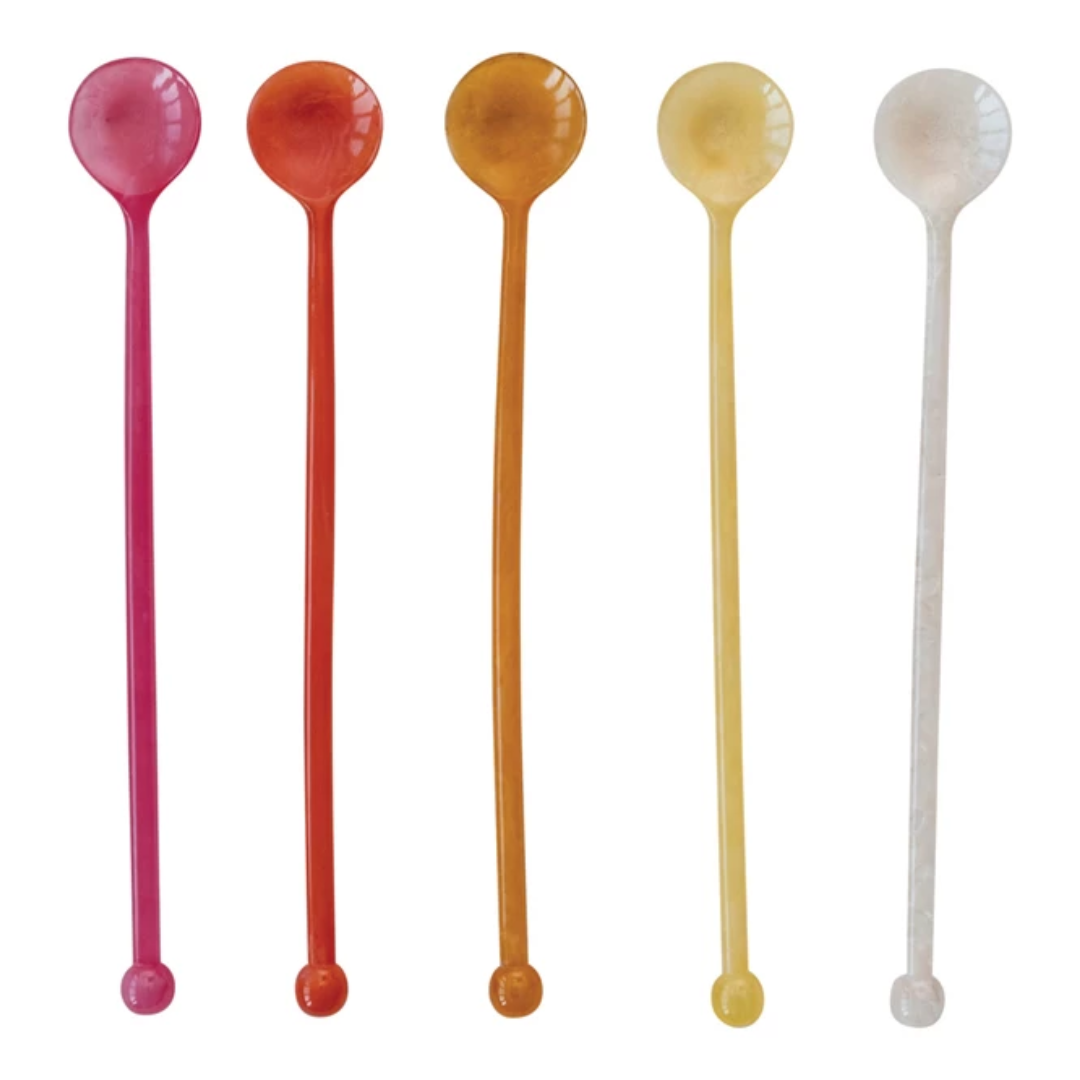 Marbled Cocktail Spoon Collection