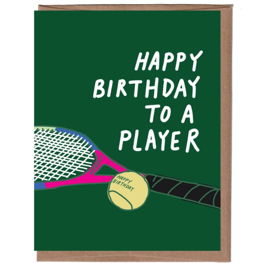 Tennis Birthday Card