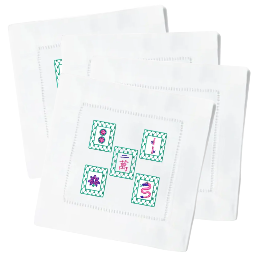 Mahjong Tiles Cocktail Napkin Set