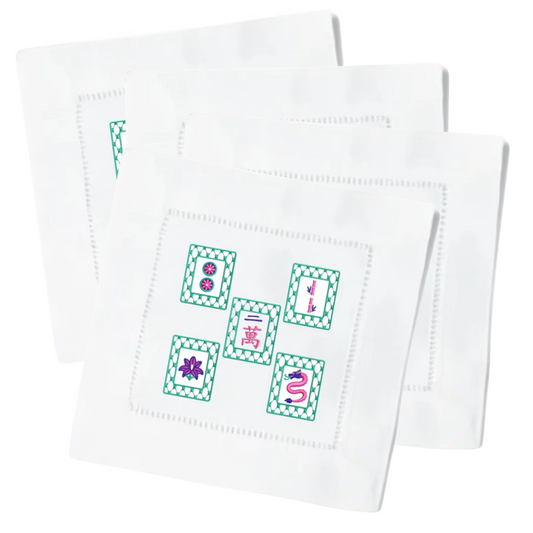 Mahjong Tiles Cocktail Napkin Set
