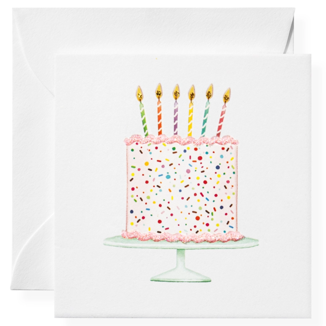 Birthday Cake Enclosure Card