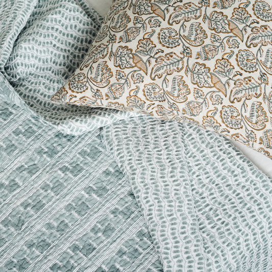 Chowk Celadon Quilt