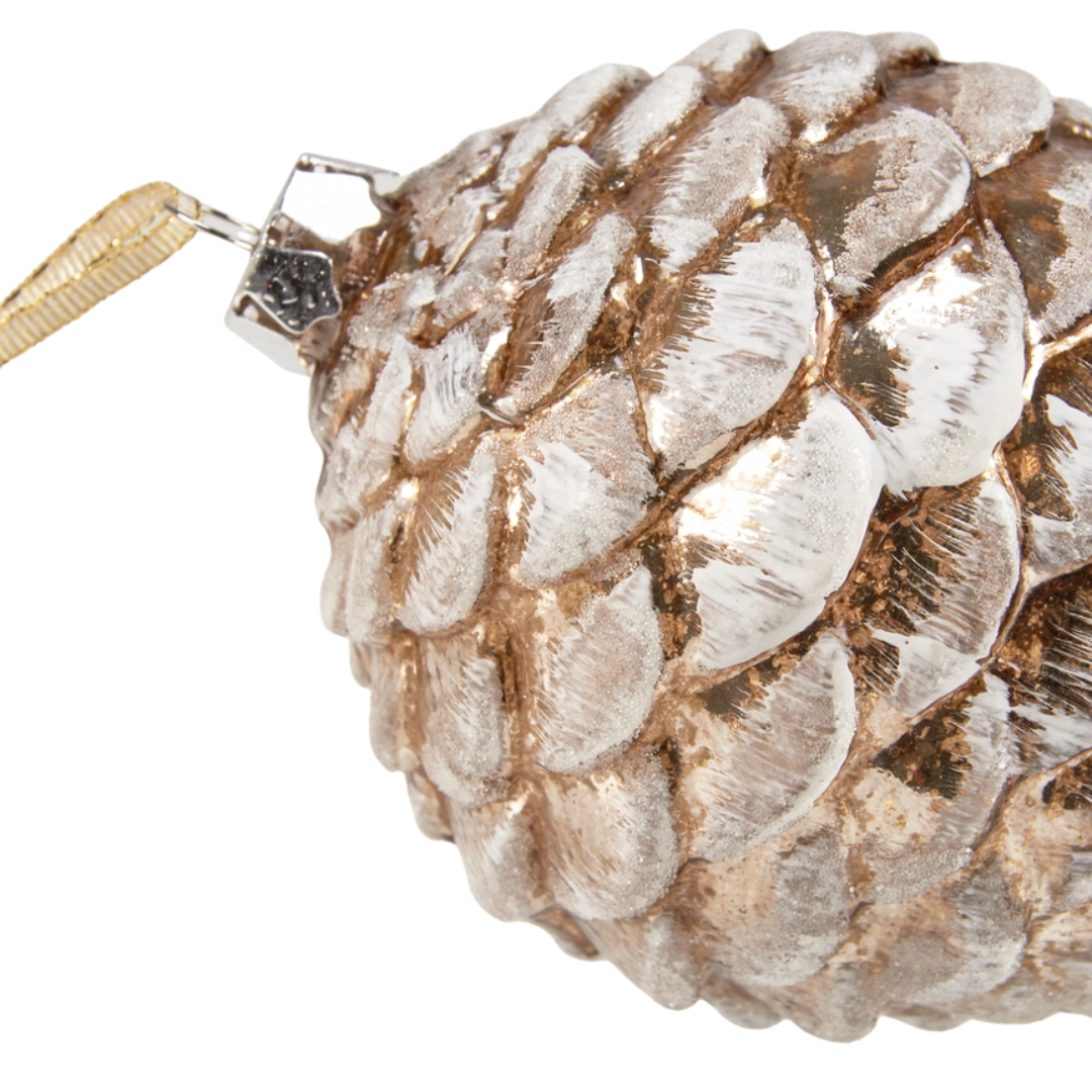 Snowy Pinecone Ornament