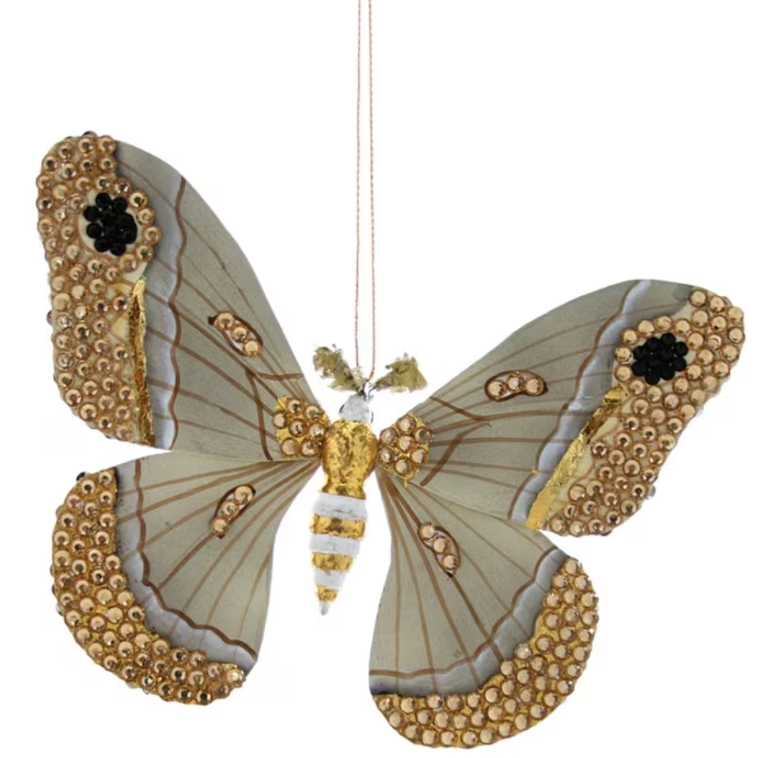 Jeweled Moth Ornament