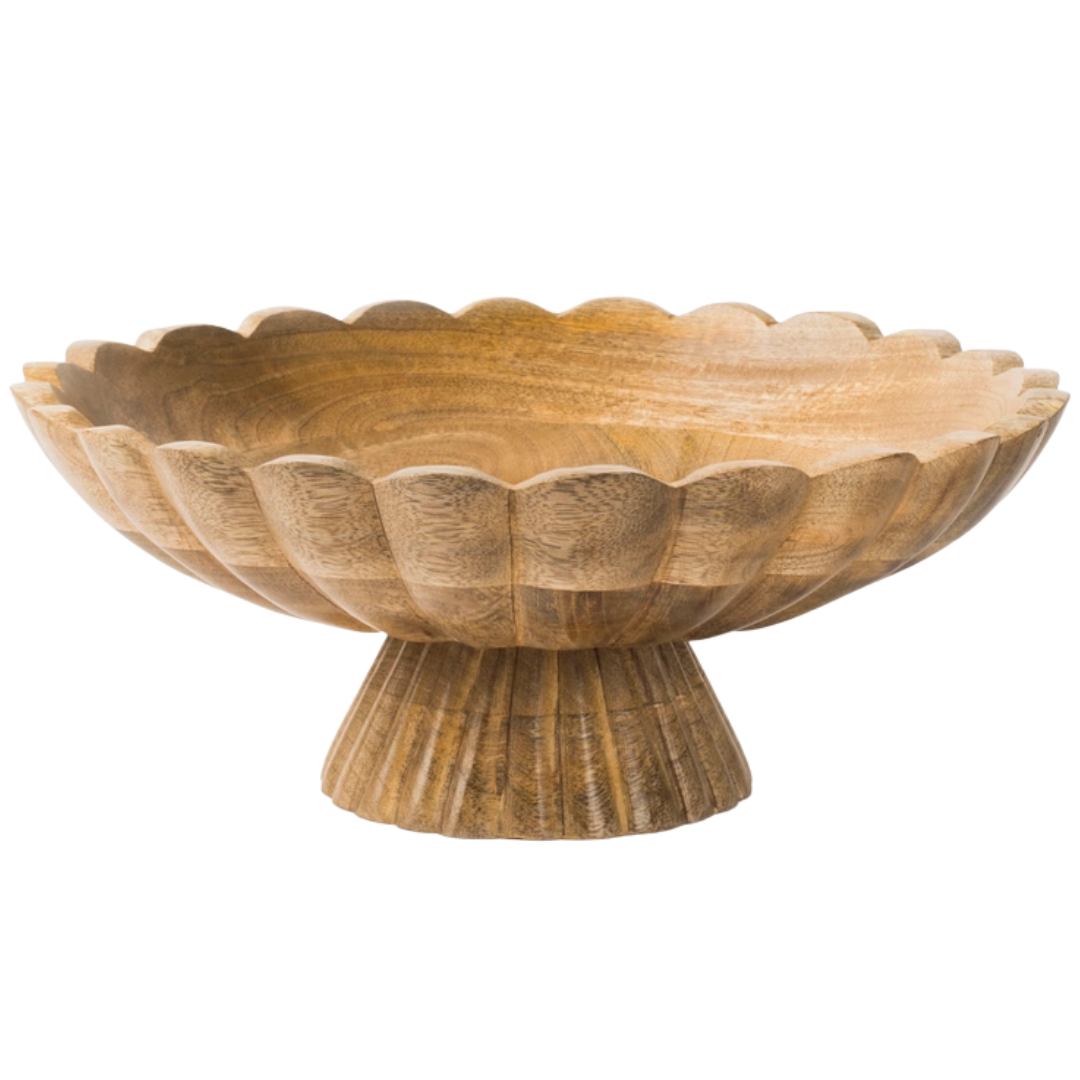 Fluted Pedestal Bowl