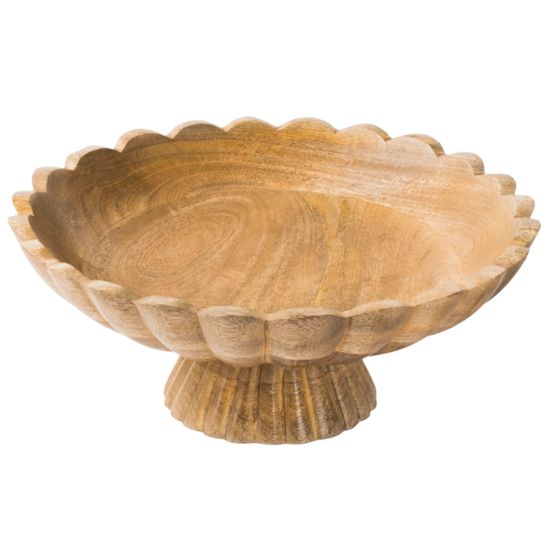 Fluted Pedestal Bowl