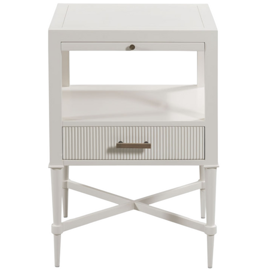 Thornapple White Dove Bedside Table