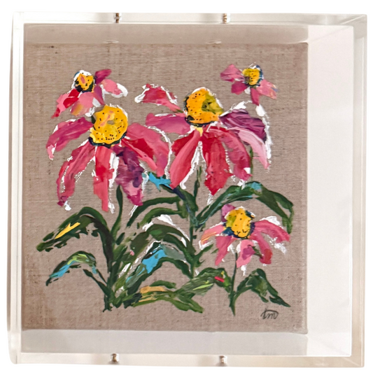 Blooming Girls Coneflower Party Art