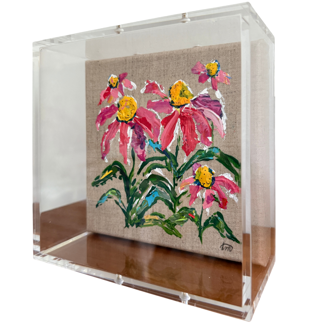 Blooming Girls Coneflower Party Art