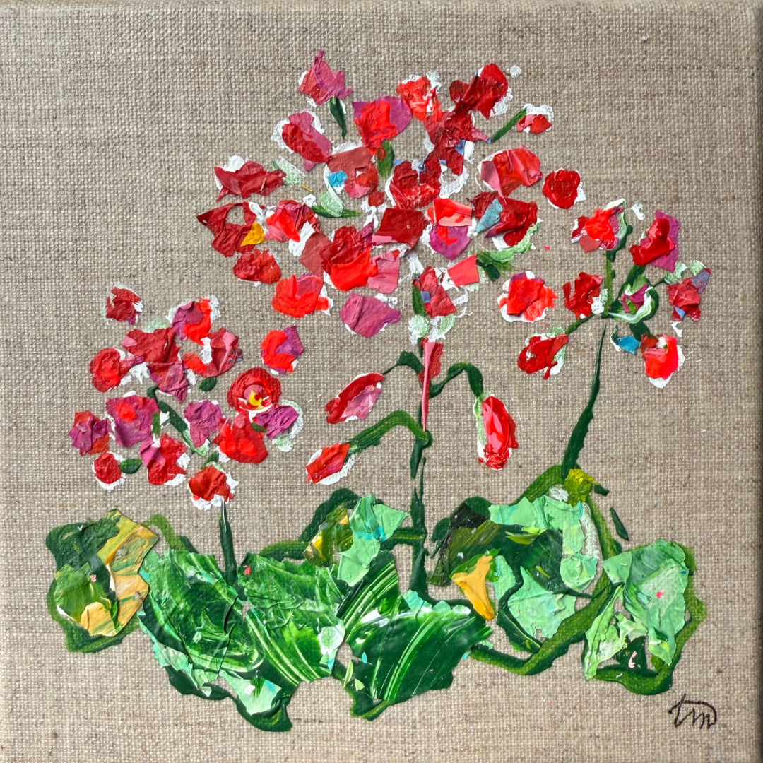 Blooming Girls Geranium Party Art