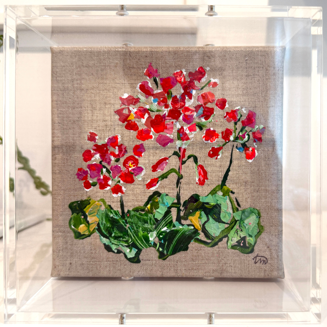 Blooming Girls Geranium Party Art