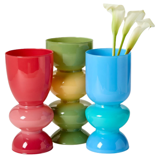 Colorito Mixed Color Glass Vase Collection