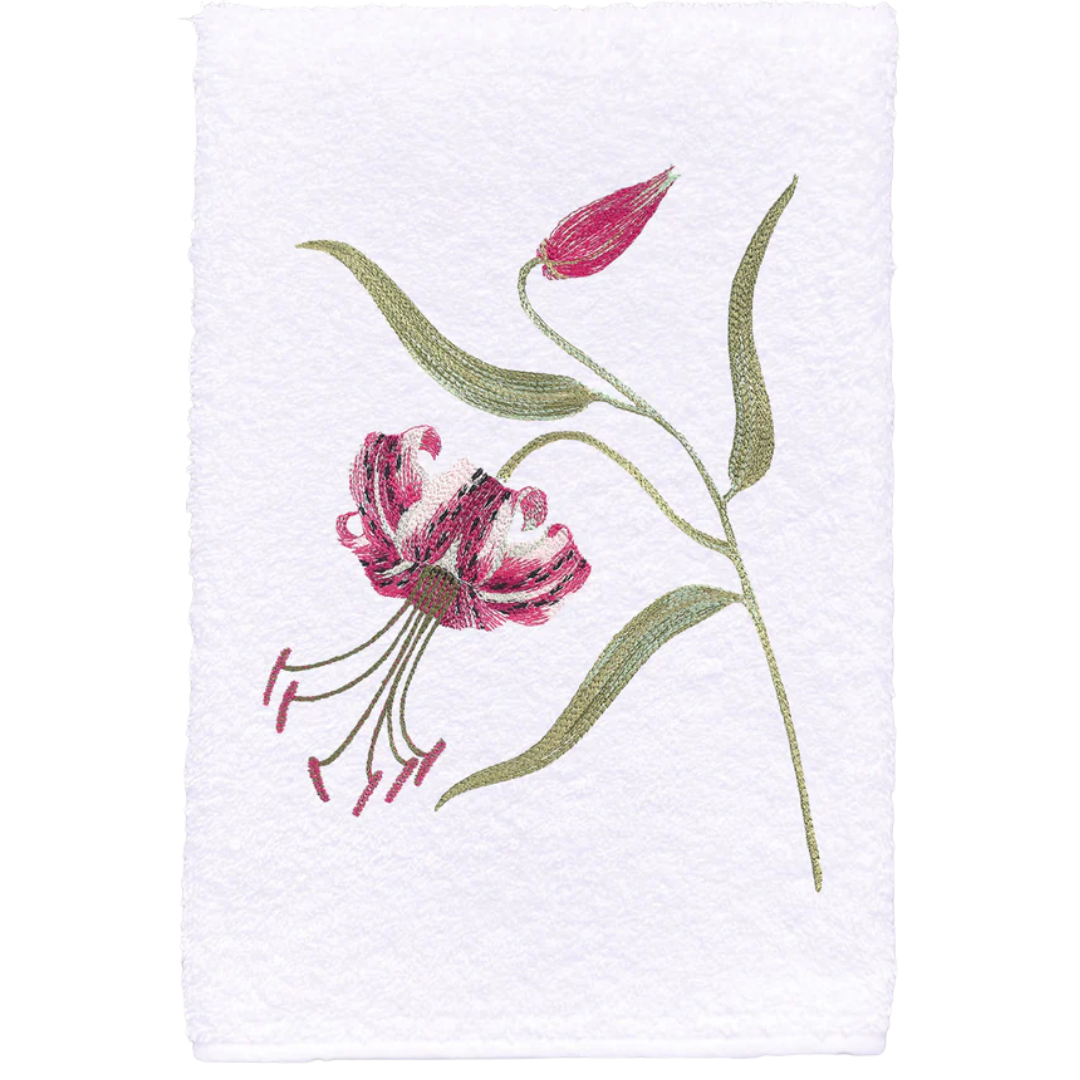 Tigerlily Pink Guest Towel
