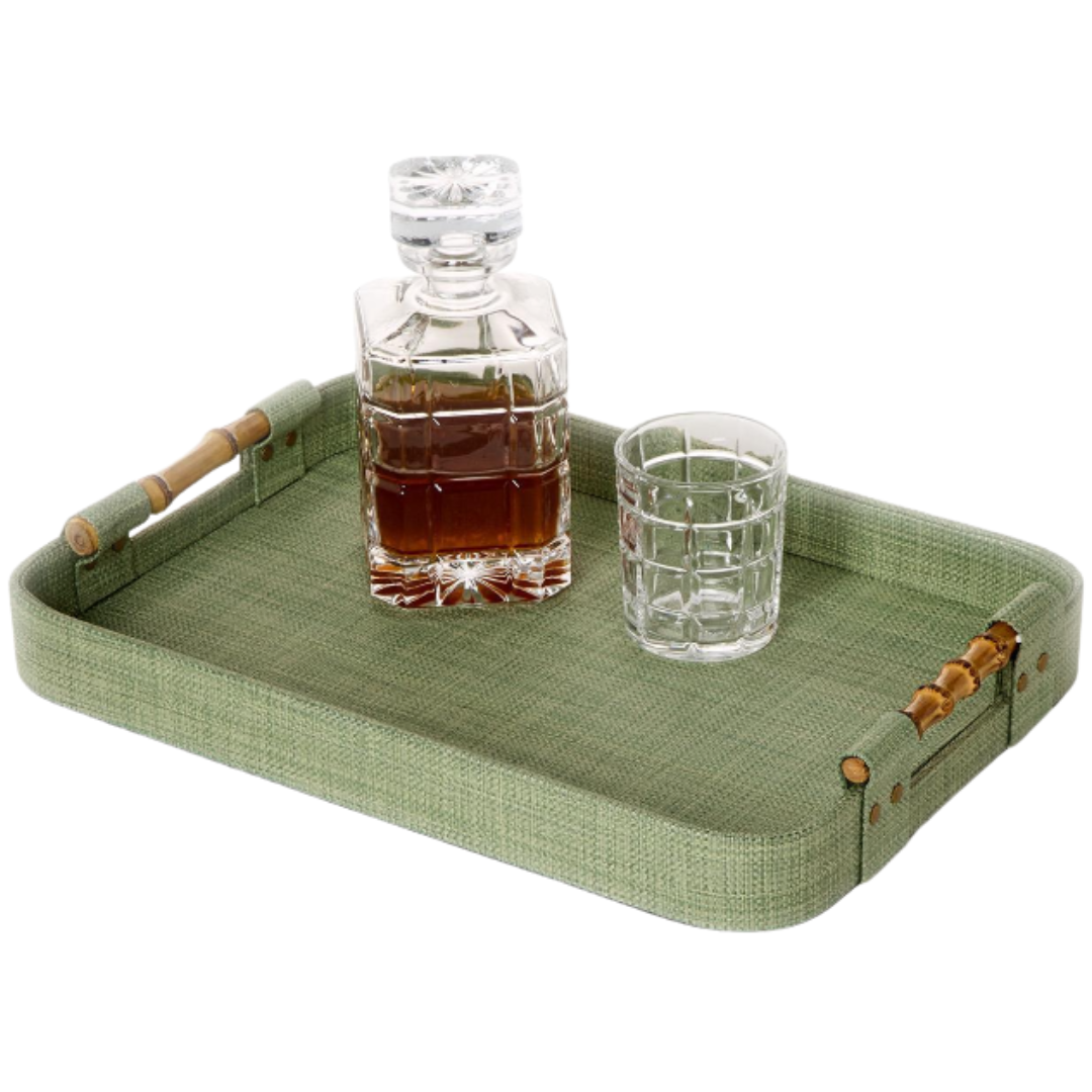 Monaco Green Seagrass Tray Collection