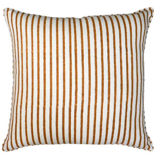 Bahaar Ginger & Blue Pillow