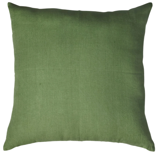 Bella Olive Green & Blue Pillow