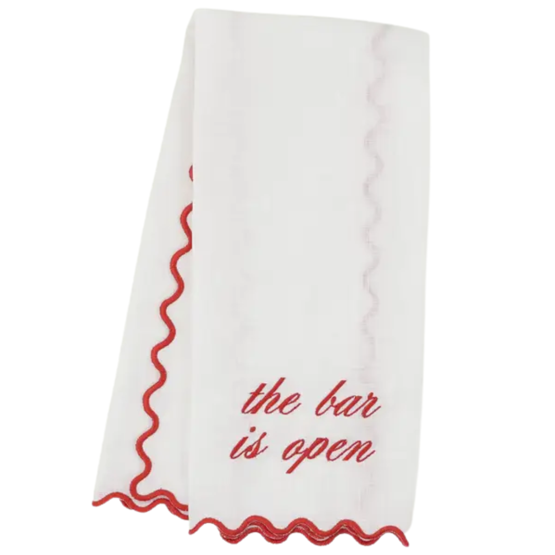 The Bar Is Open Bar Towel