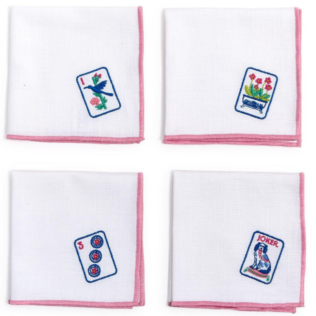 Mahjong Tile Cocktail Napkin Set