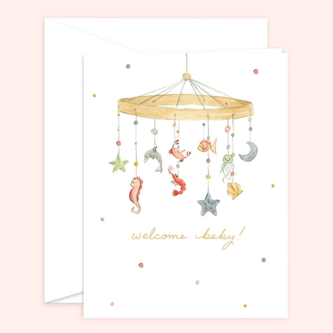 Sea Welcome Baby Card