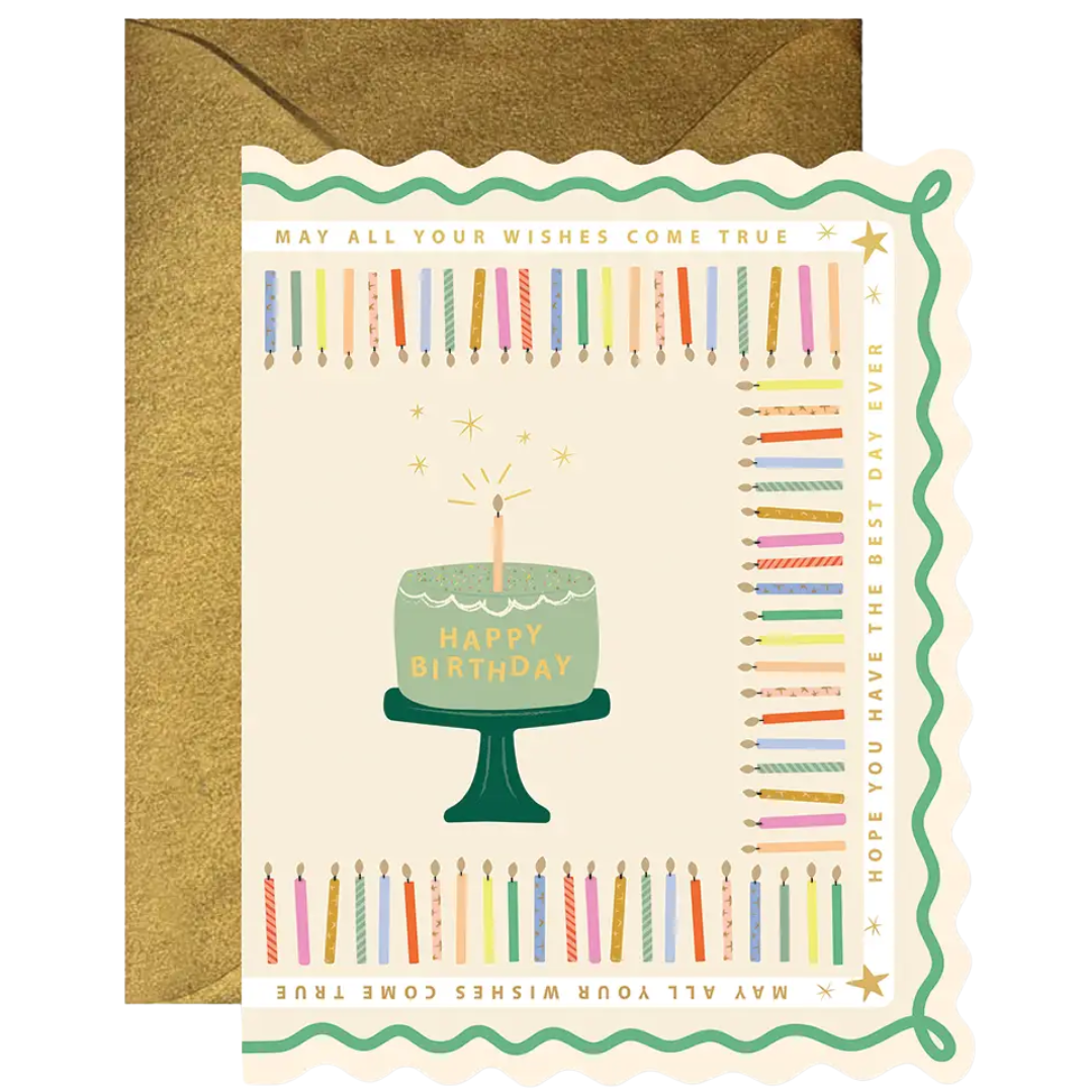 Birthday Wish Scallop Card