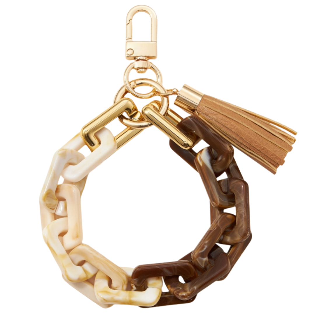 Two-Tone Resin Keychain Collection