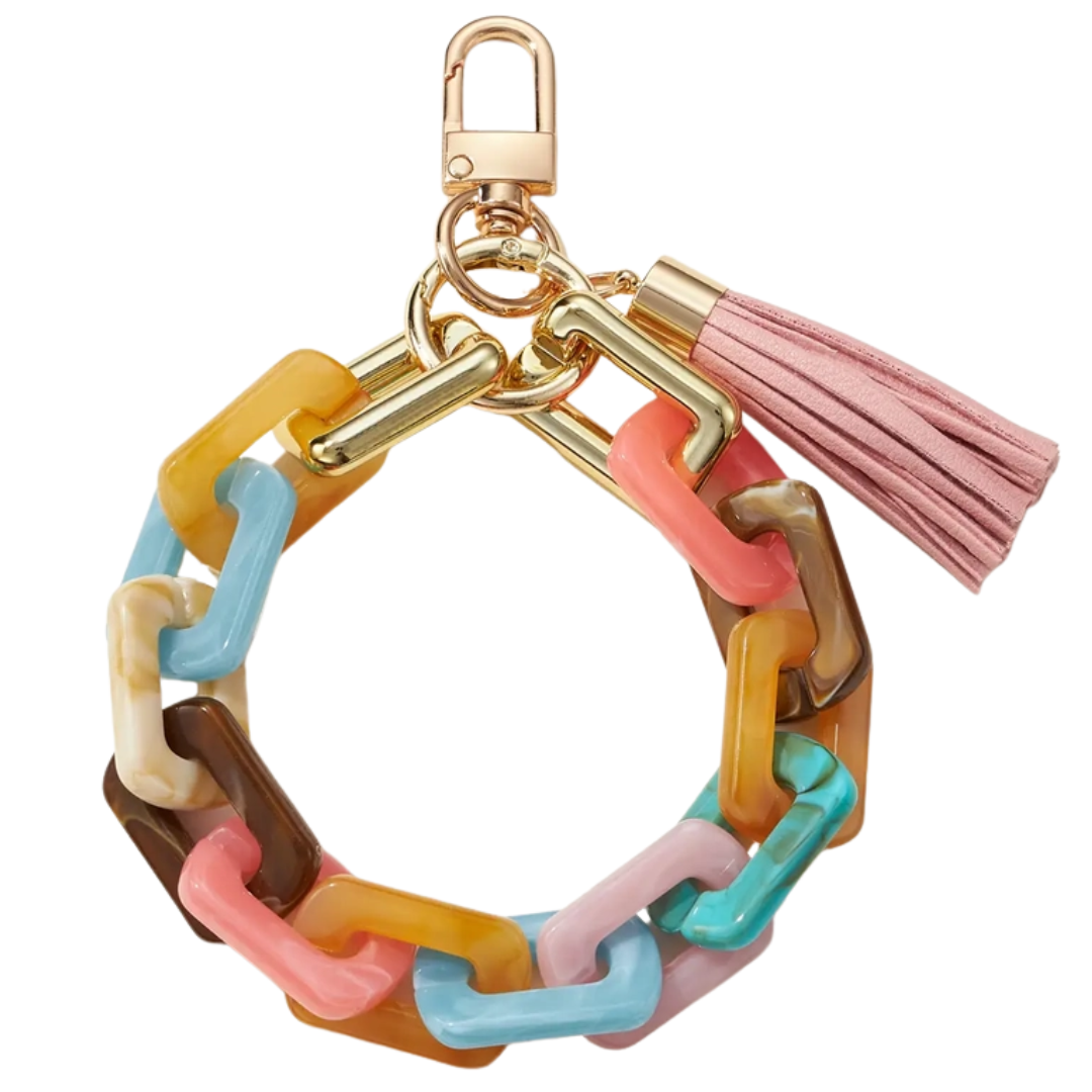 Two-Tone Resin Keychain Collection