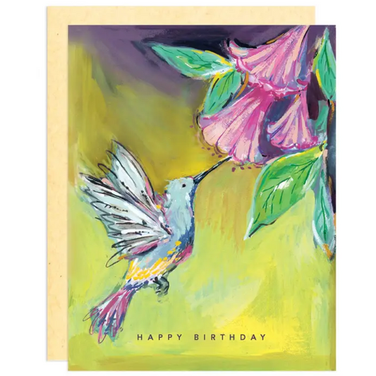 Hummingbird Birthday Card