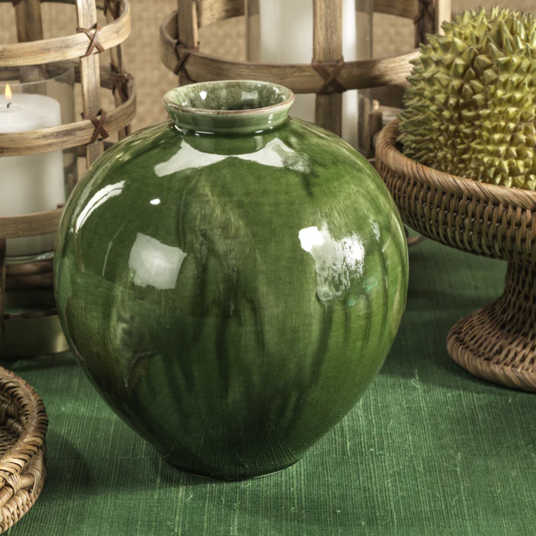 Bulbus Glazed Ceramic Vase