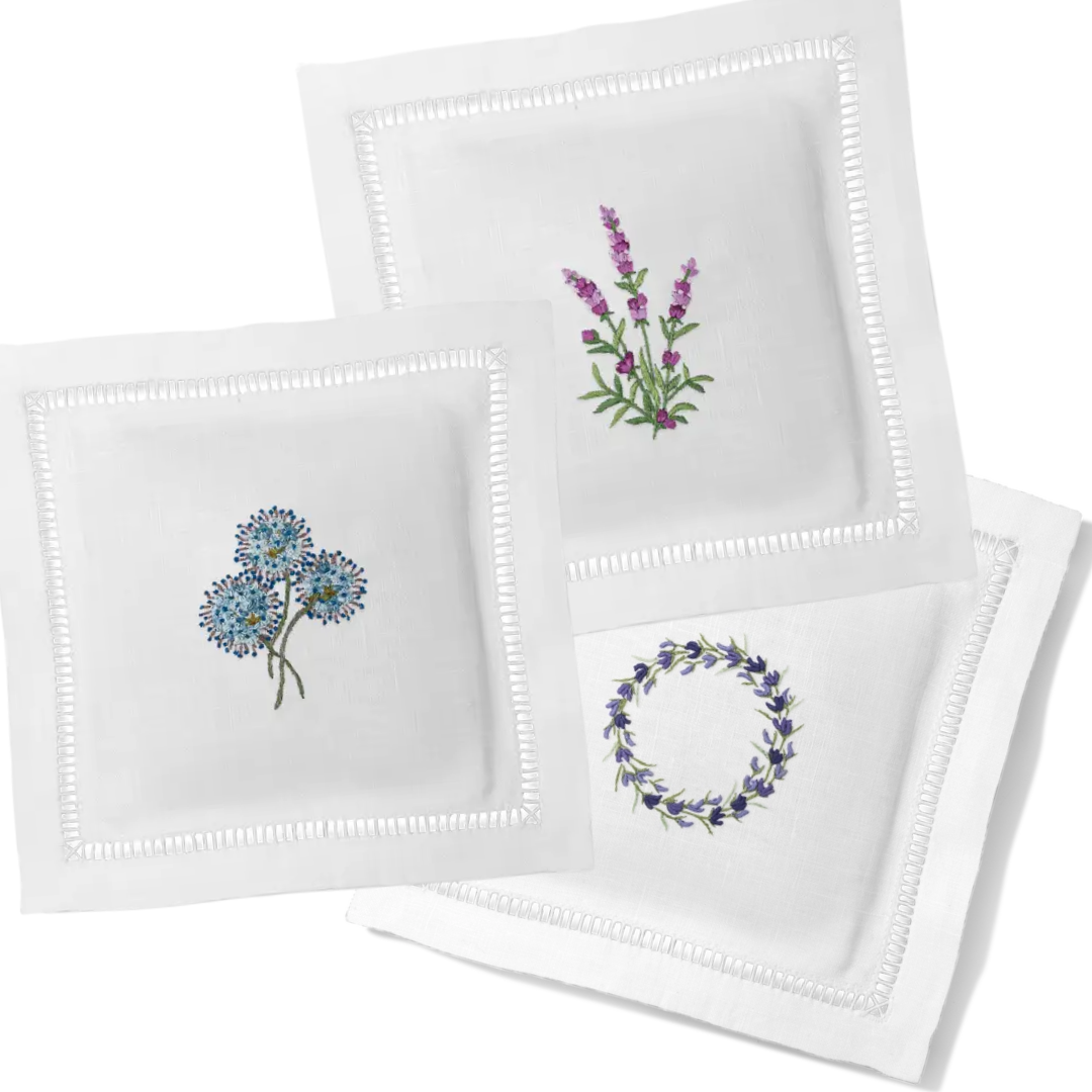 Lavender Filled Linen Sachet Collection