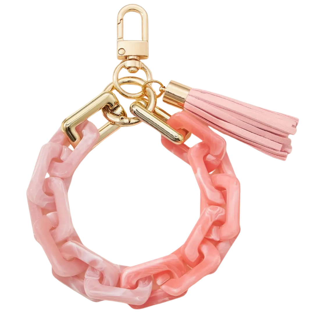 Two-Tone Resin Keychain Collection