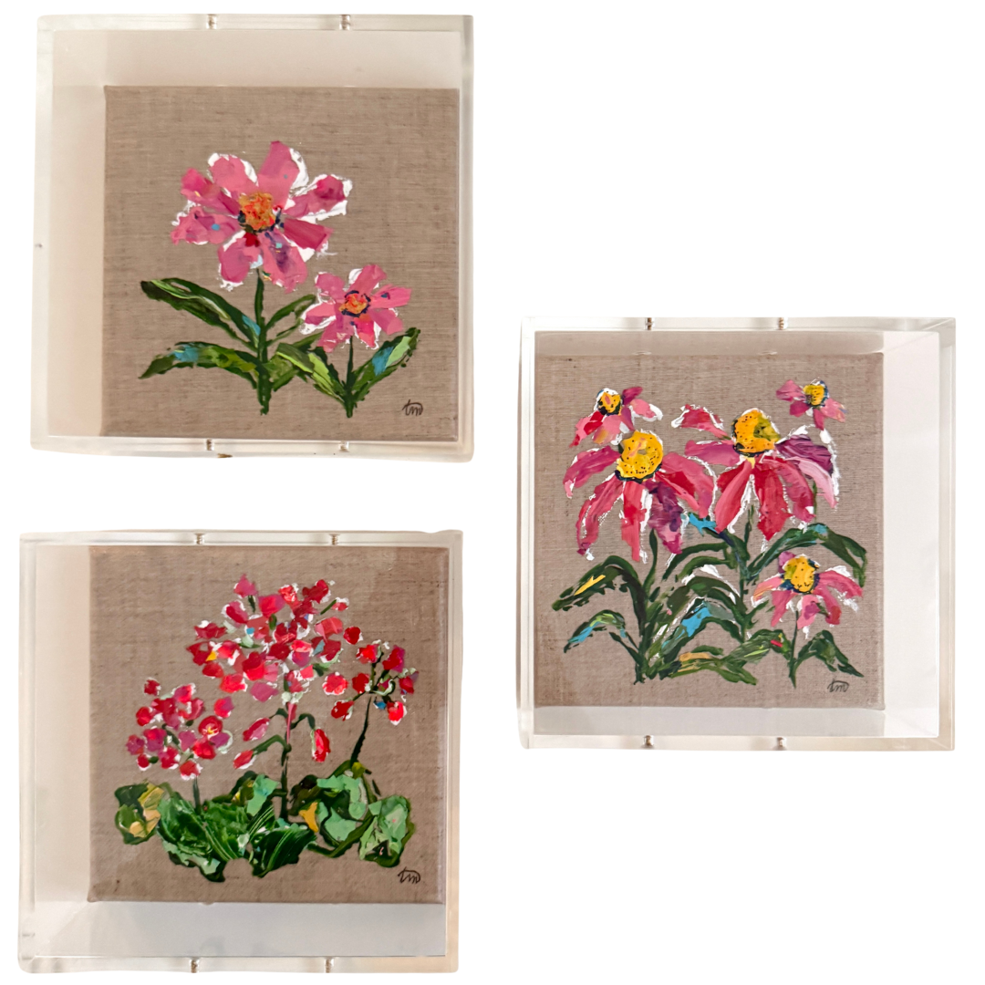 Blooming Girls Geranium Party Art