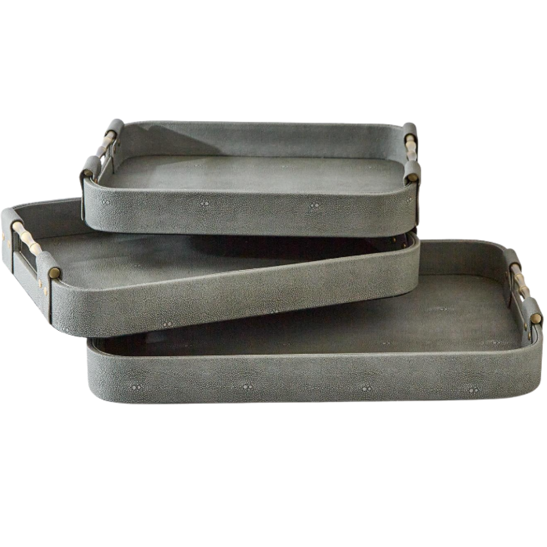 Aarya Shagreen Tray Collection