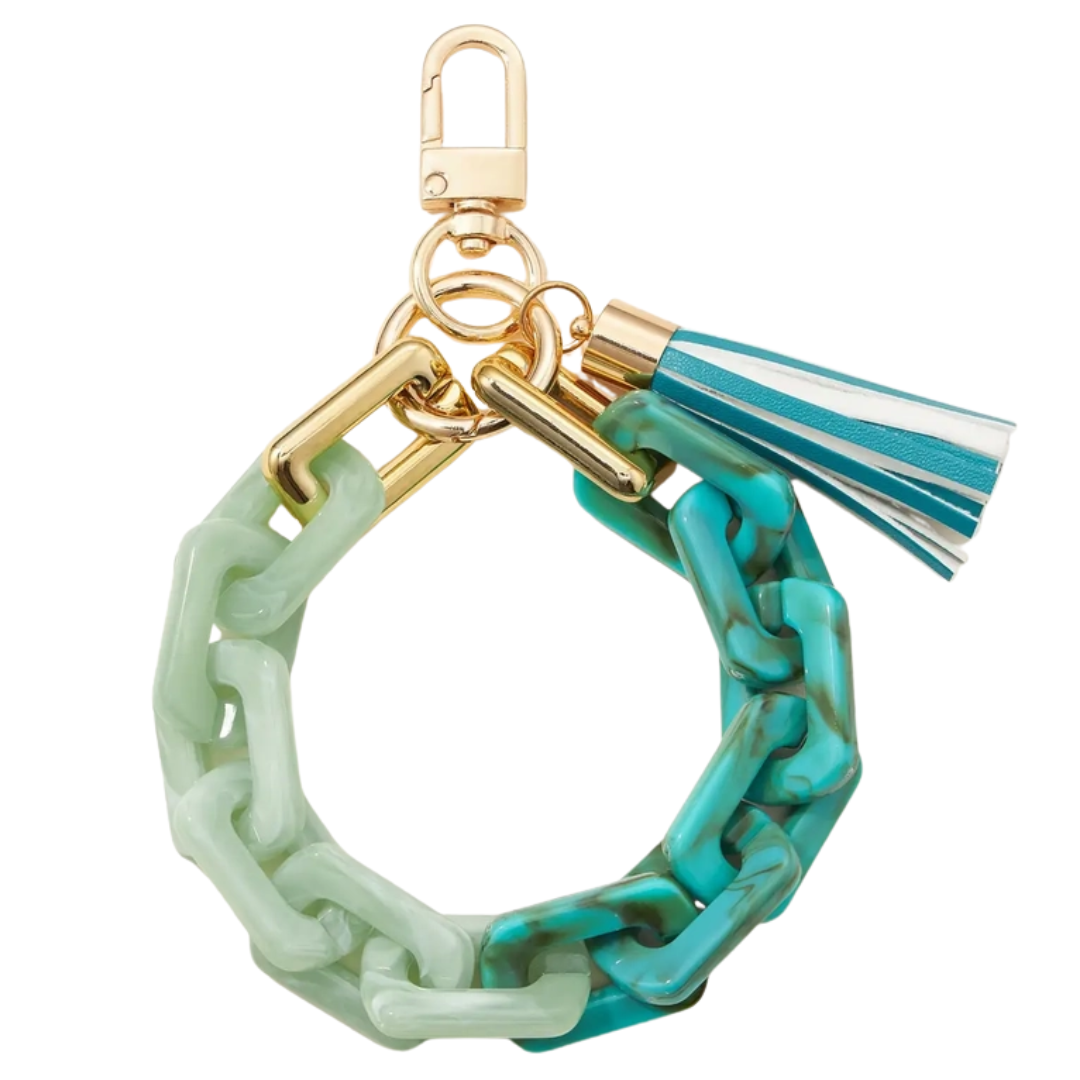 Two-Tone Resin Keychain Collection