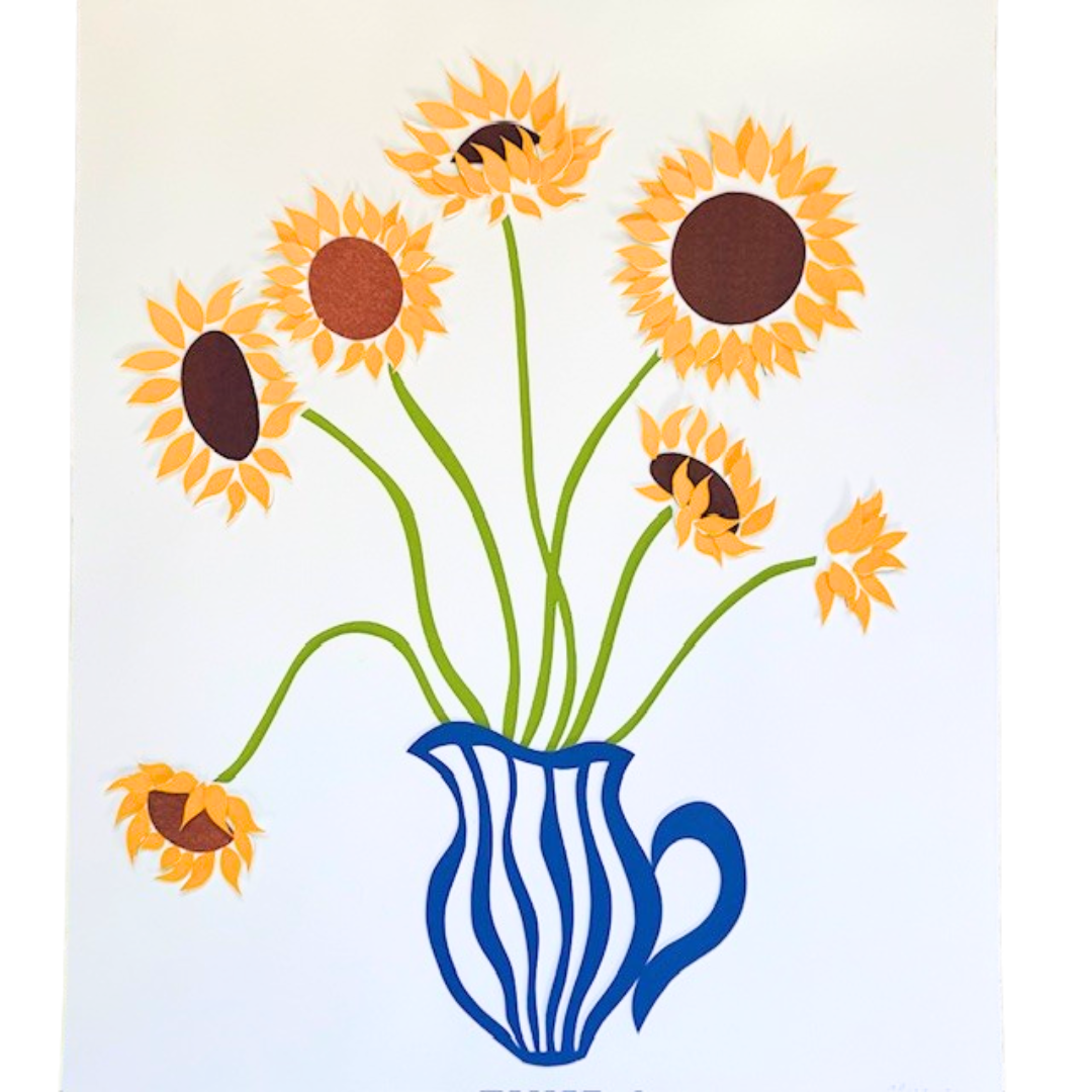 Sunflowers in Pitcher Art