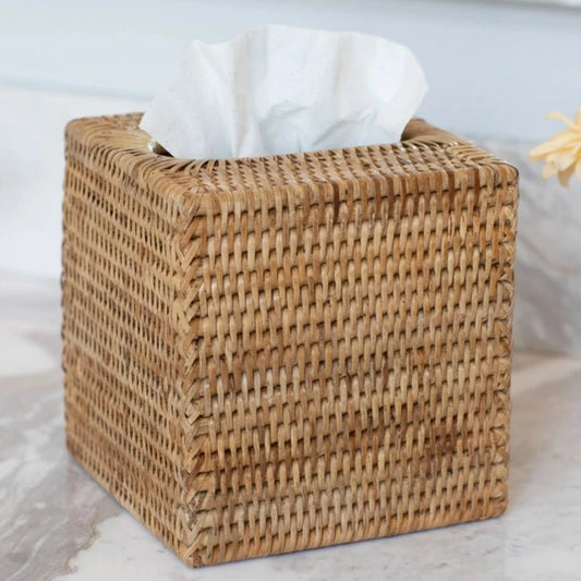 Rattan Tissue Box Cover Collection