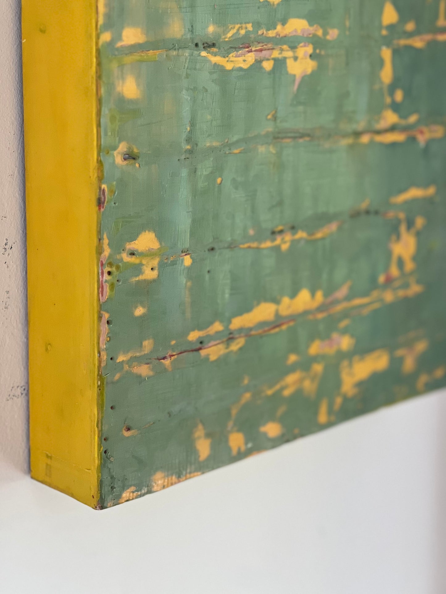Baby Green Encaustic Art