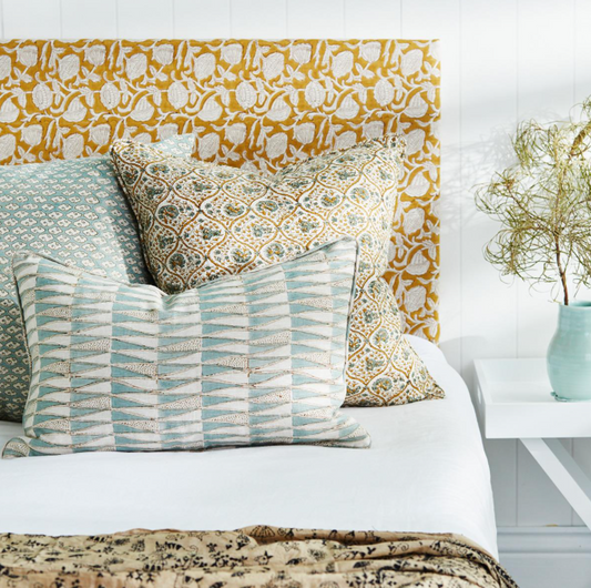 Tangier Oak Celadon Lumber Pillow