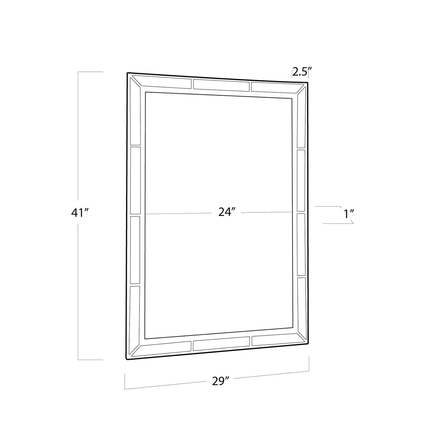 Plaza Beveled Mirror