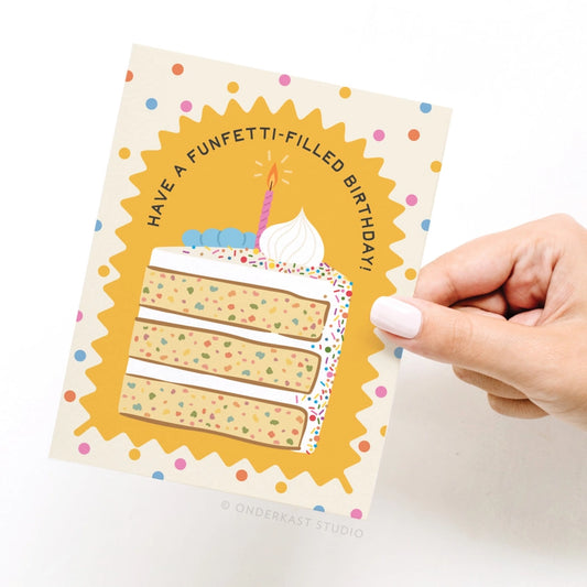 Funfetti-filled Birthday Card