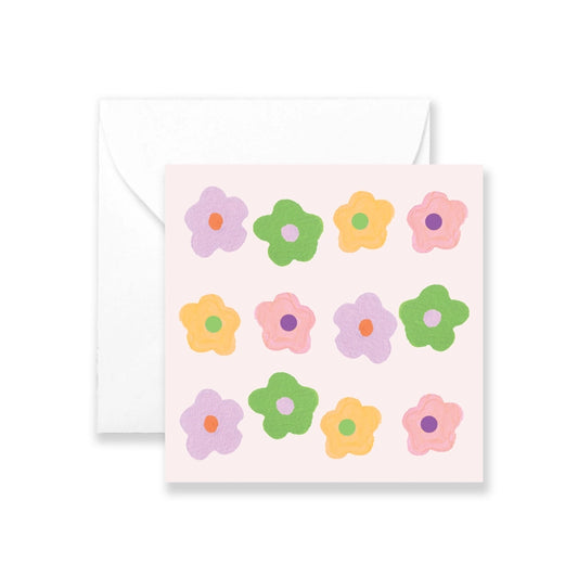 Colorful Daisies Mini Card
