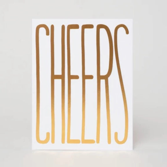 Gold Cheers Card