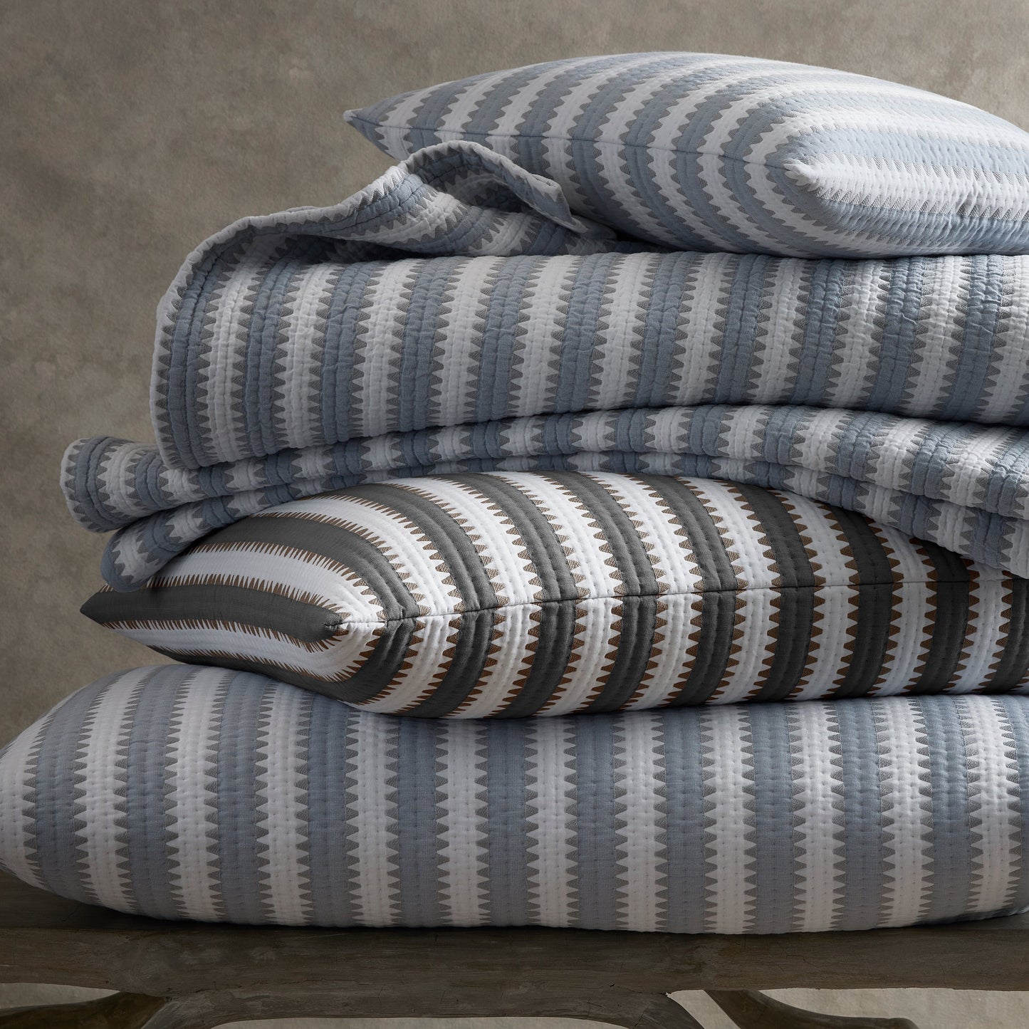 Matouk Apollo Stripe Matelasse Collection